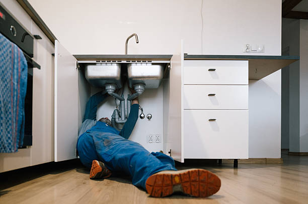 Professional Plumbing technician working in Trumbull, CT